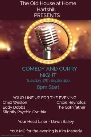 Comedy and Curry September 2025 Comedy and Curry September 2025